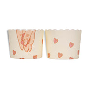 Cupcake Baking Paper -Made With Love- 24pcs - The Dana Store